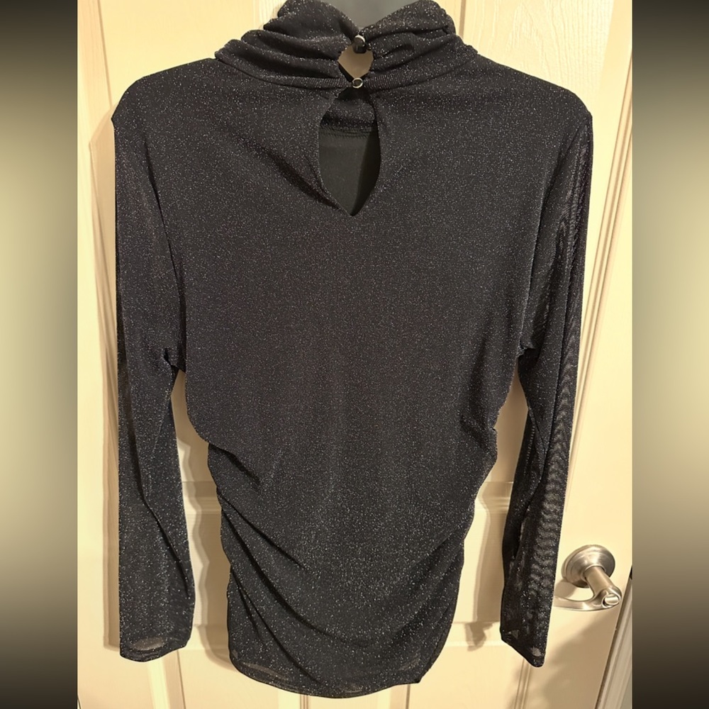 Cable & Gauge Black Sparkle Blouse - Picture 3 of 7